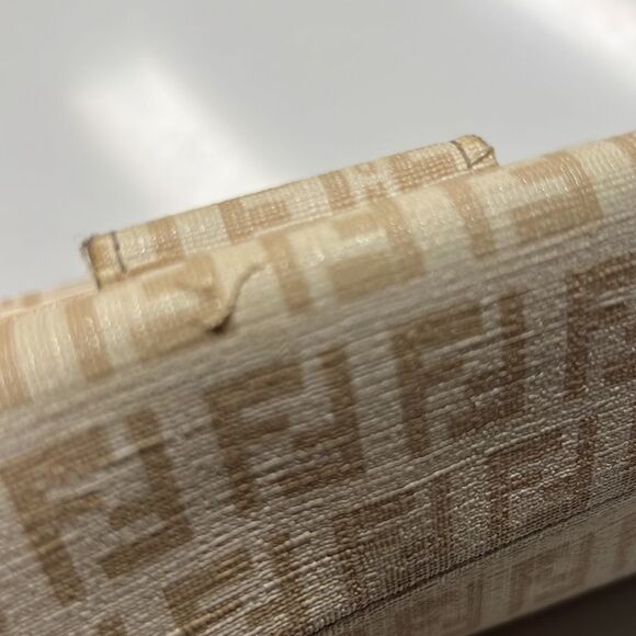 Fendi Wallet Purse Zucchino Canvas Leather Woman - Picture 4 of 12